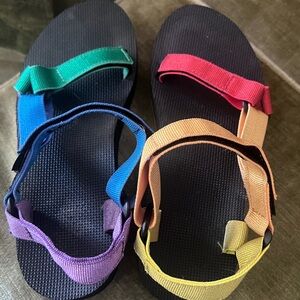Teva Metallic Rainbow Strappy Sandals